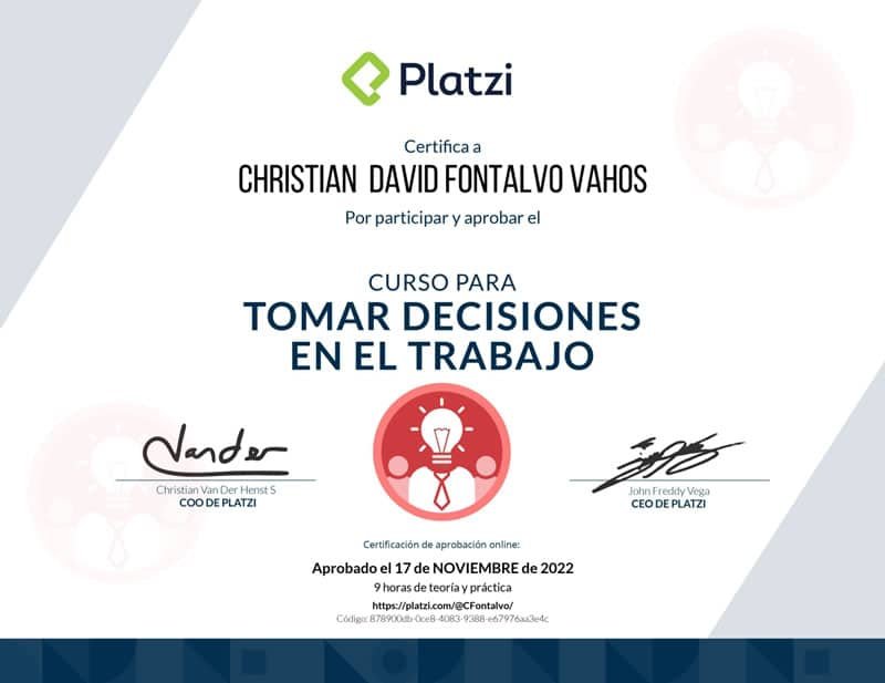 Tomar decisiones en el trabajo